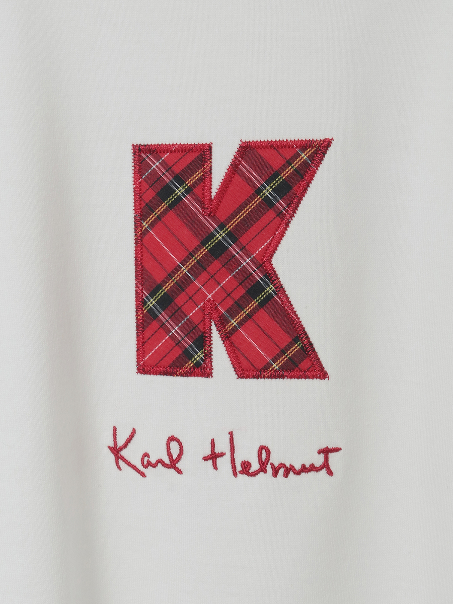 Kロゴアップリケ使いカットソー 詳細画像 ネイビー 8