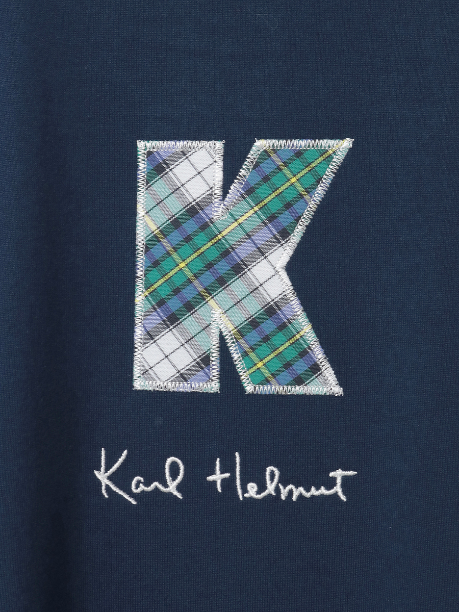 Kロゴアップリケ使いカットソー 詳細画像 ネイビー 9