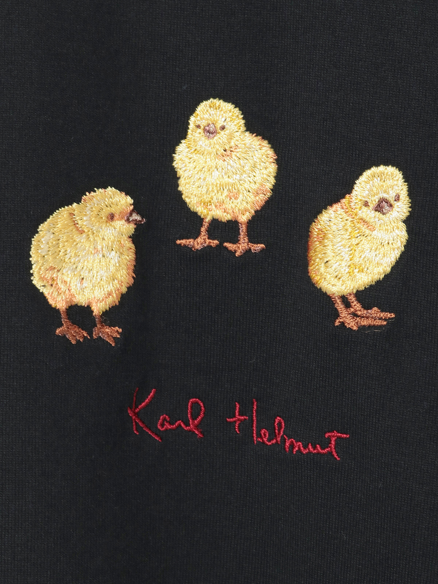 ひよこワンポイント刺繍カットソー 詳細画像 キナリ 7