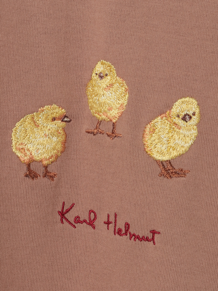 ひよこワンポイント刺繍カットソー 詳細画像 キナリ 9