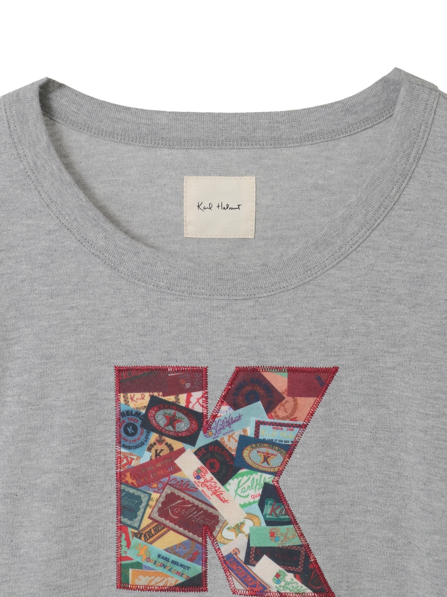 Kロゴアップリケ＆ネームワッペンいっぱいカットソー 詳細画像 クロ 3