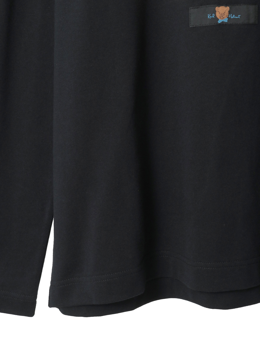 三つ子のくま冬支度プリントカットソー 詳細画像 カーキ 5