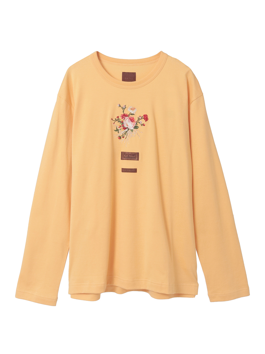 ジョセフィーヌプリントカットソー 詳細画像 アプリコット 1