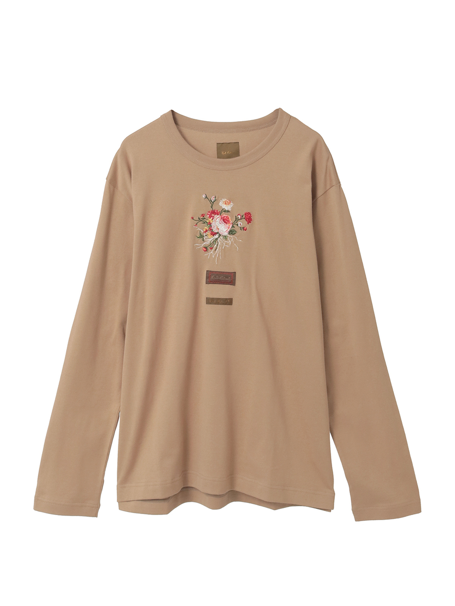 ジョセフィーヌプリントカットソー 詳細画像 ベージュ 1