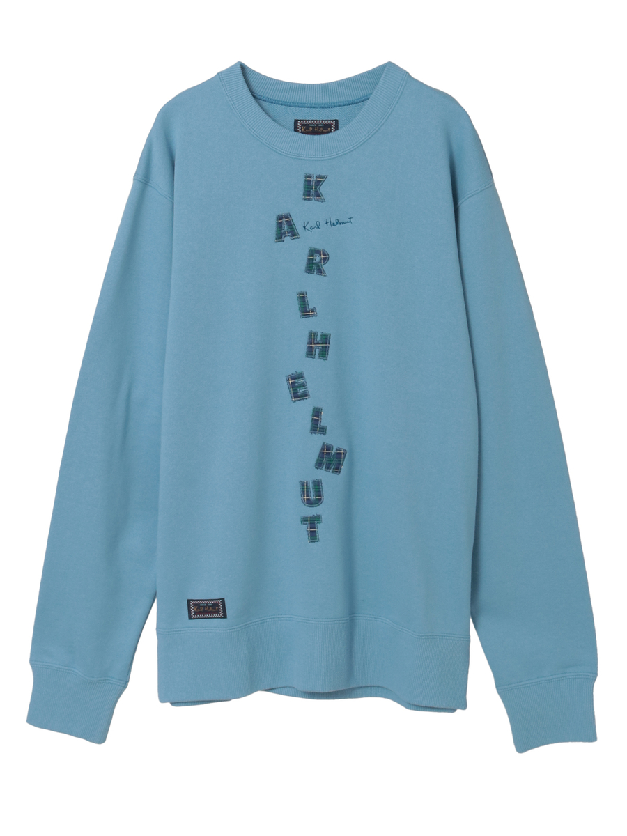 ロゴアップリケ使いトレーナー 詳細画像 ブルー 1