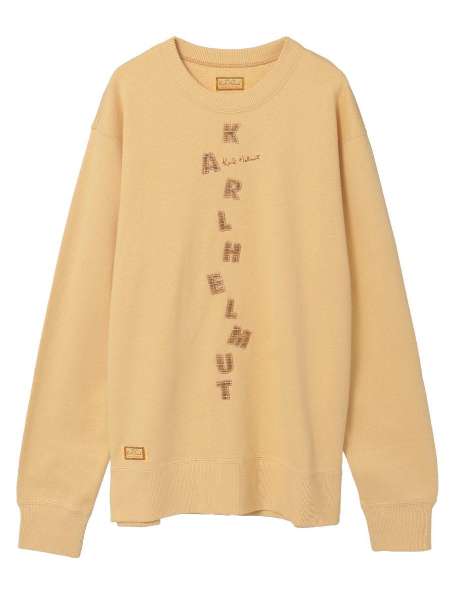 ロゴアップリケ使いトレーナー 詳細画像 イエロー 1