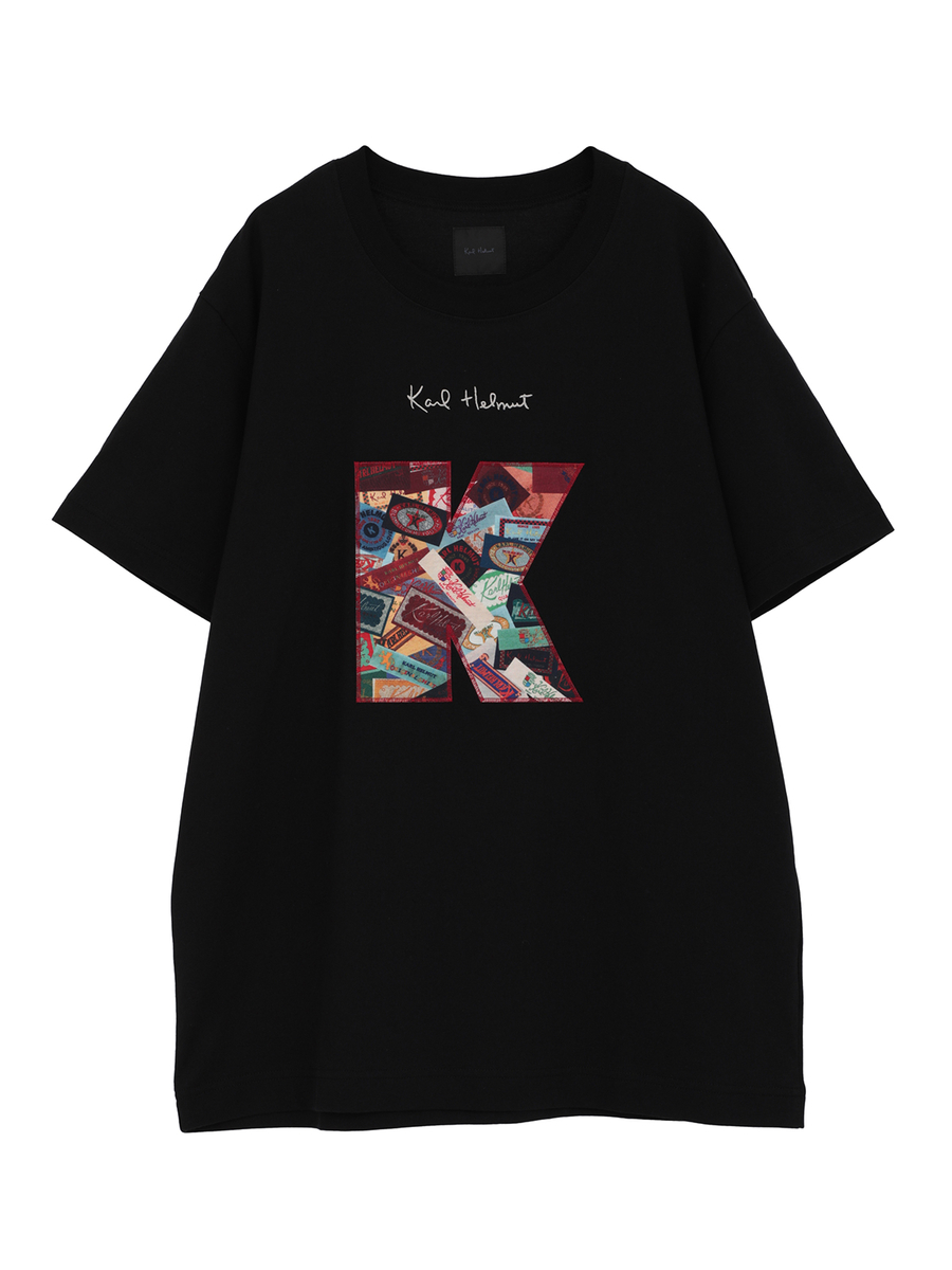 KロゴアップリケTシャツ 詳細画像 クロ 1
