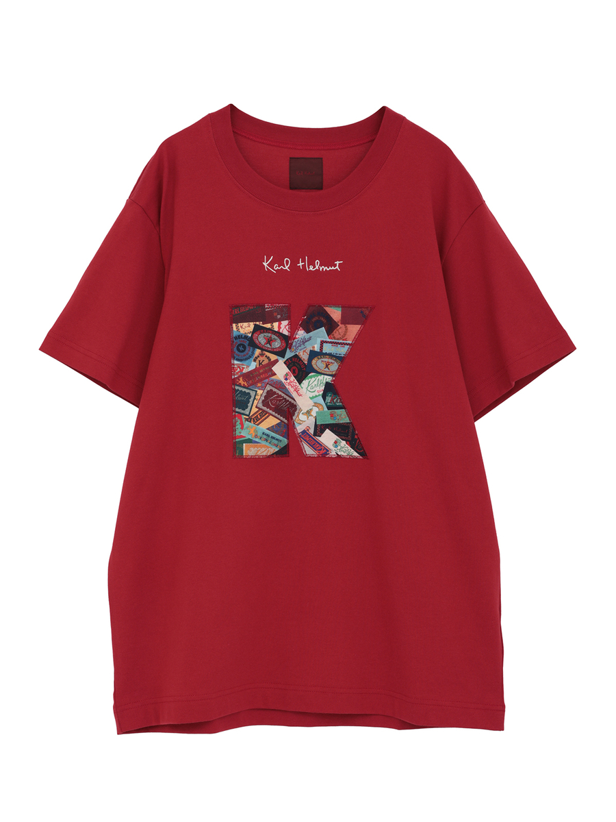 KロゴアップリケTシャツ 詳細画像 アカ 1