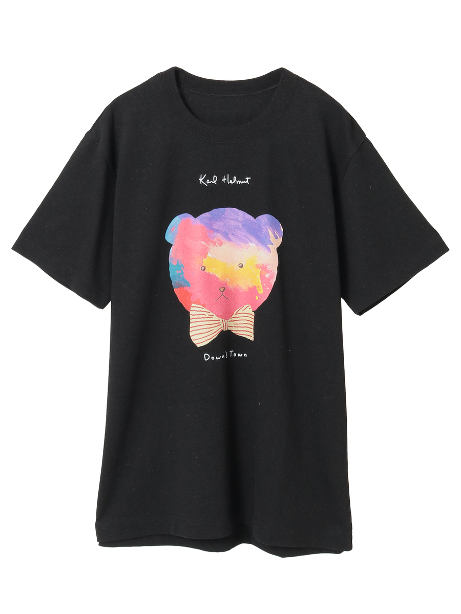 【MELROSE  GREEN  PROJECT】Down's Town×Karl Helmut フットボールシャツ 詳細画像 クロ 1