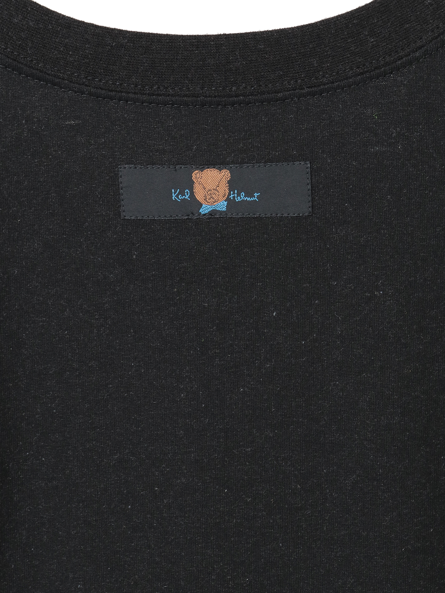 【MELROSE  GREEN  PROJECT】Down's Town×Karl Helmut フットボールシャツ 詳細画像 クロ 4