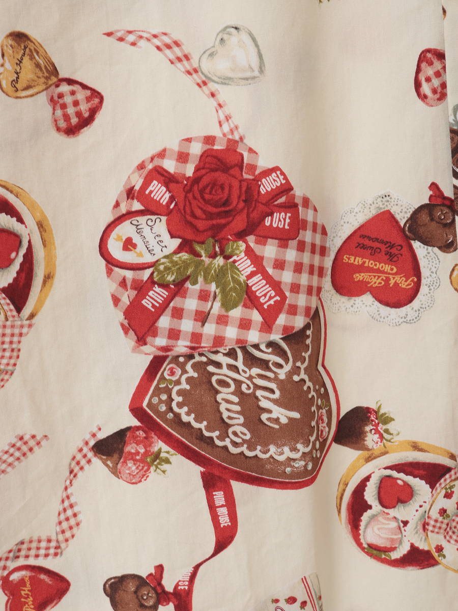 スウィートメモリーズプリントフードブラウス 詳細画像 ブラック 11