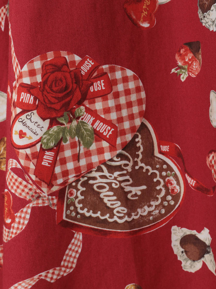 スウィートメモリーズプリントフードブラウス 詳細画像 ブラック 12