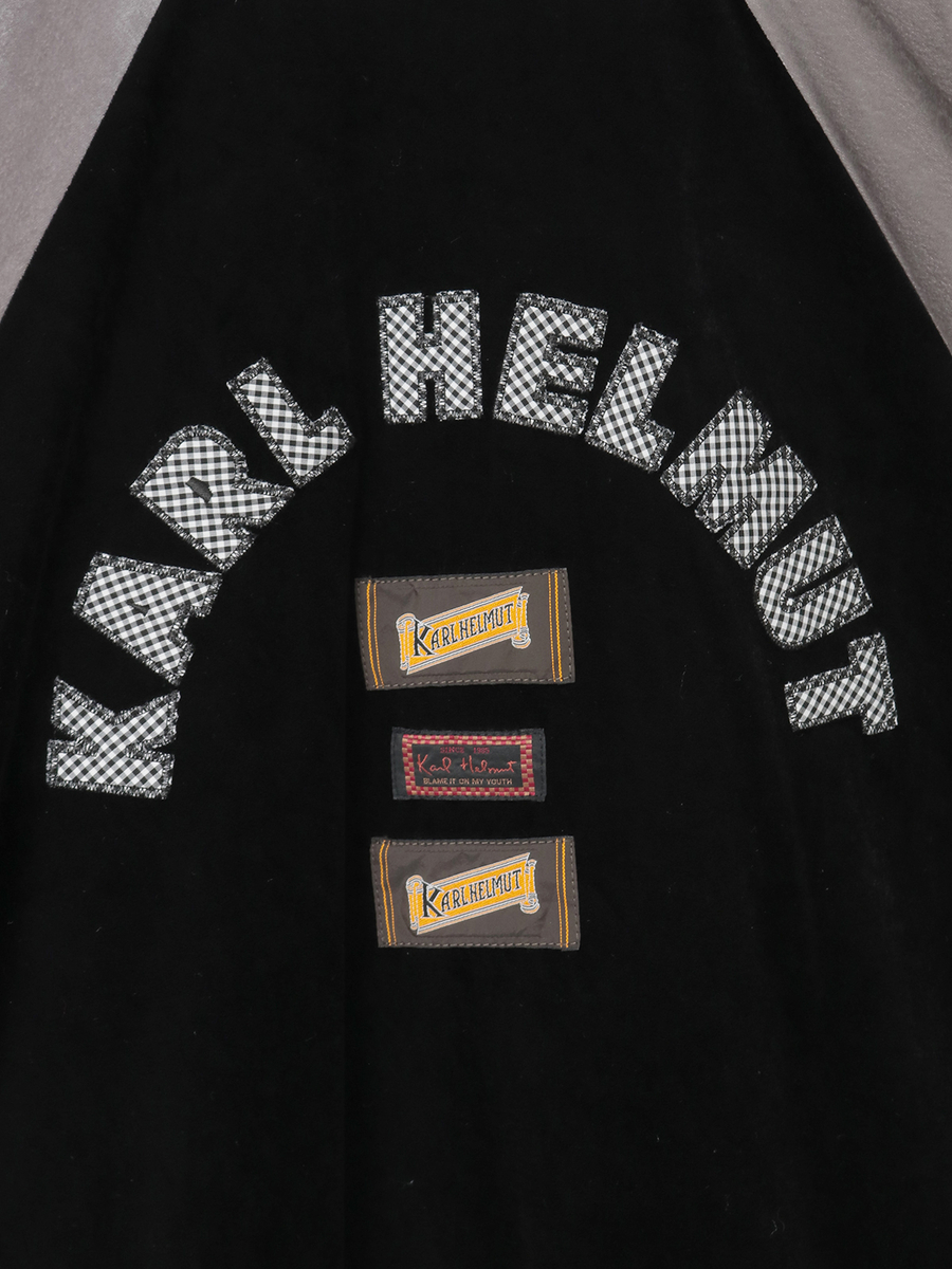 ハートワッペン使いベロアブルゾン 詳細画像 ブラック 10