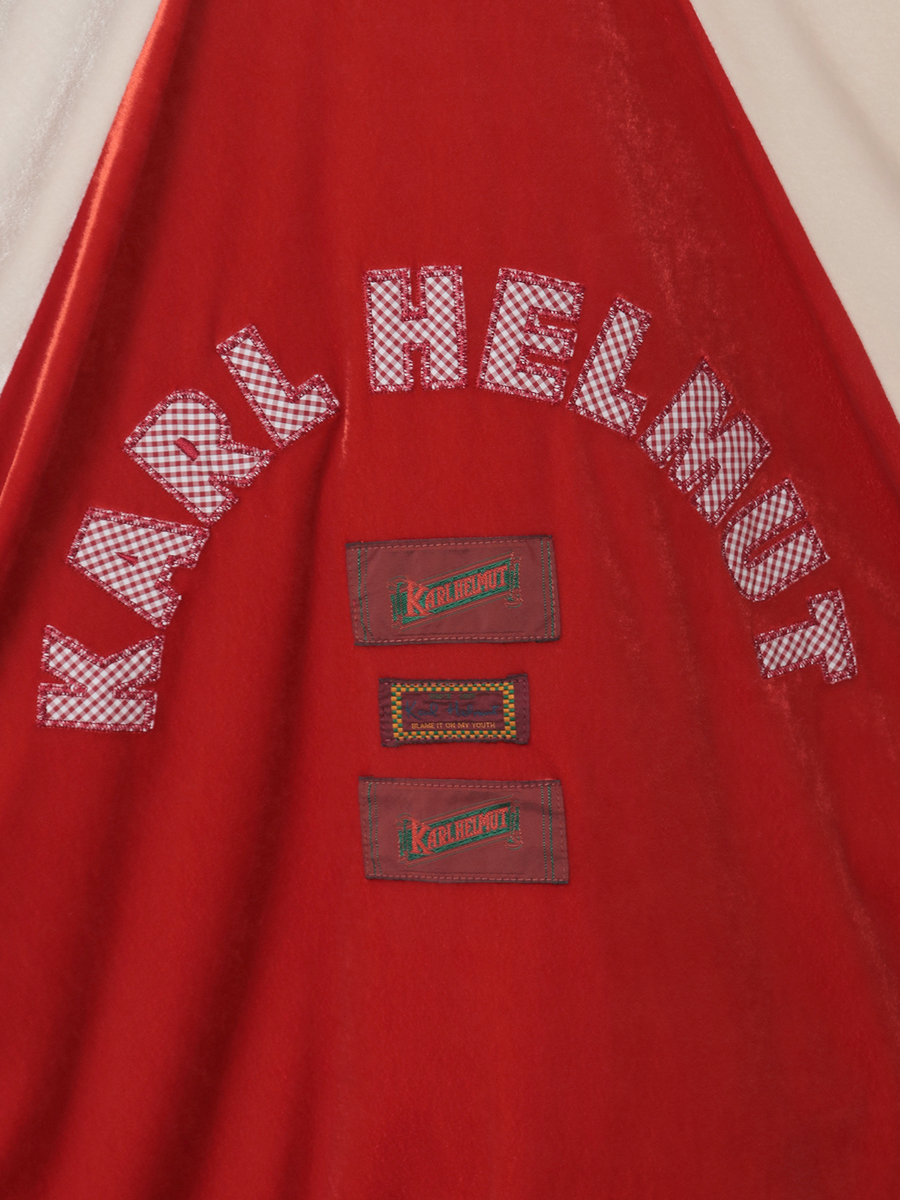 ハートワッペン使いベロアブルゾン 詳細画像 ブラック 13