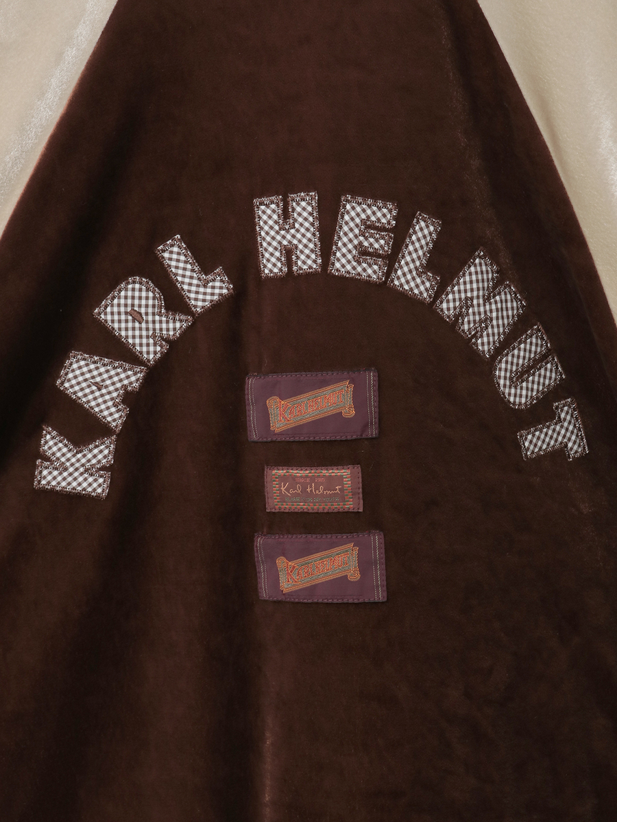 ハートワッペン使いベロアブルゾン 詳細画像 ブラック 16