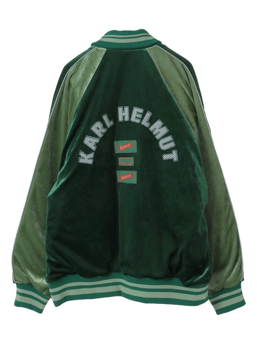 ハートワッペン使いベロアブルゾン 詳細画像 ブラック 2