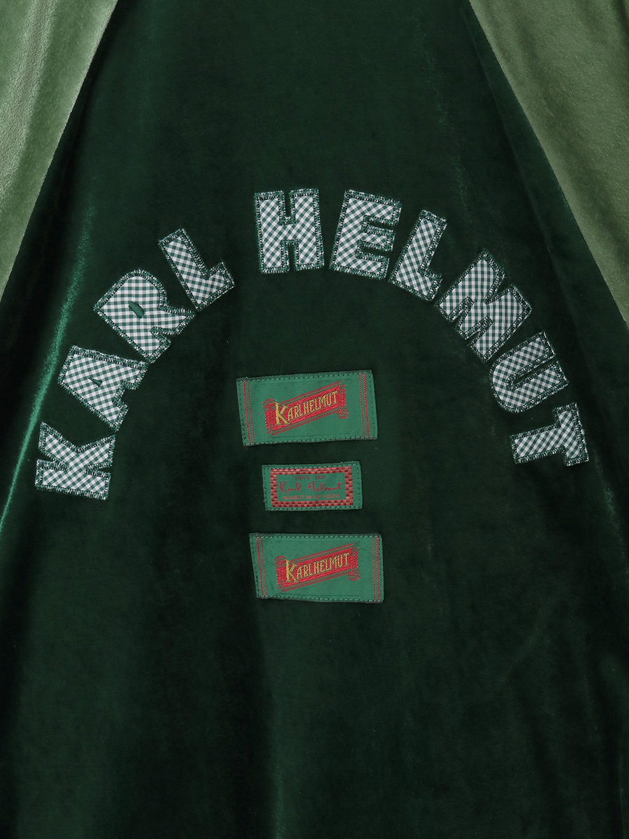 ハートワッペン使いベロアブルゾン 詳細画像 ブラック 7