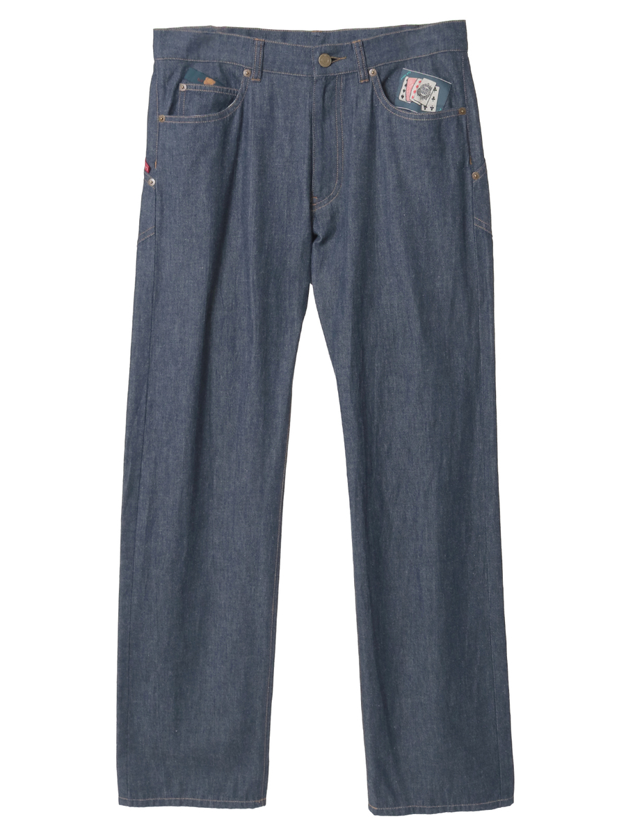 BIGくまシルエットデニムパンツ 詳細画像 キナリ 1