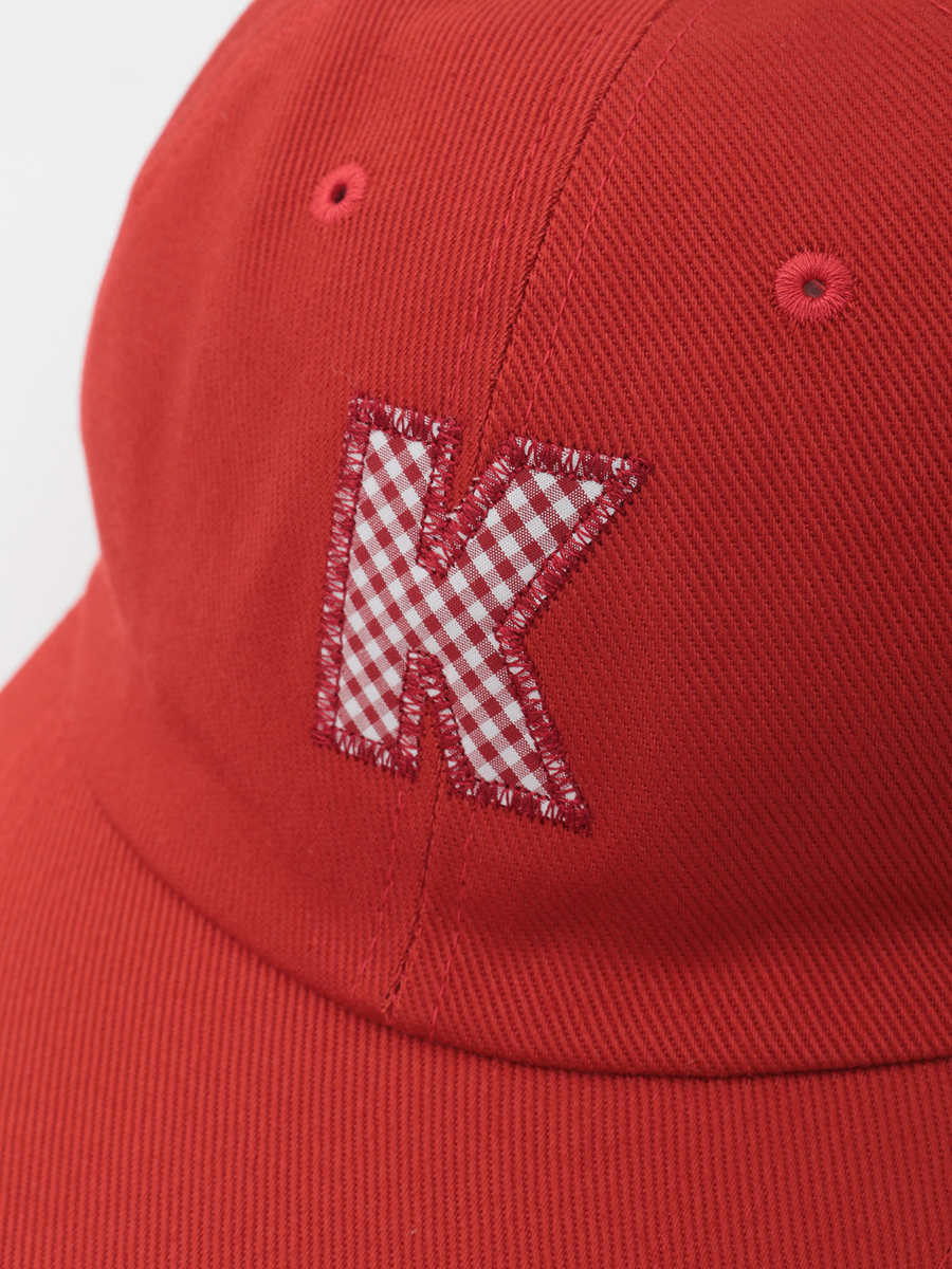 Kロゴアップリケ使いキャップ 詳細画像 クロ 6