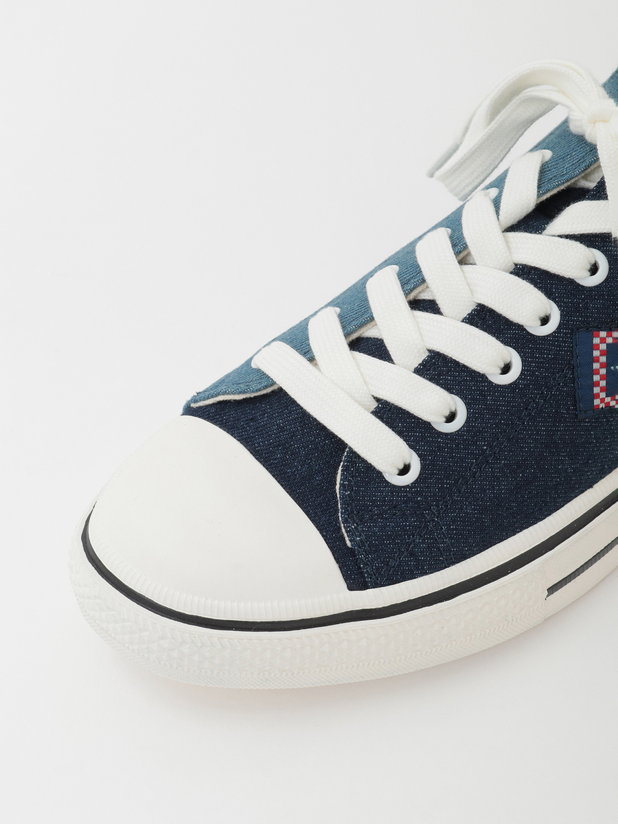 ネームワッペン使いコンビスニーカー 詳細画像 キナリ×ベージュ 8