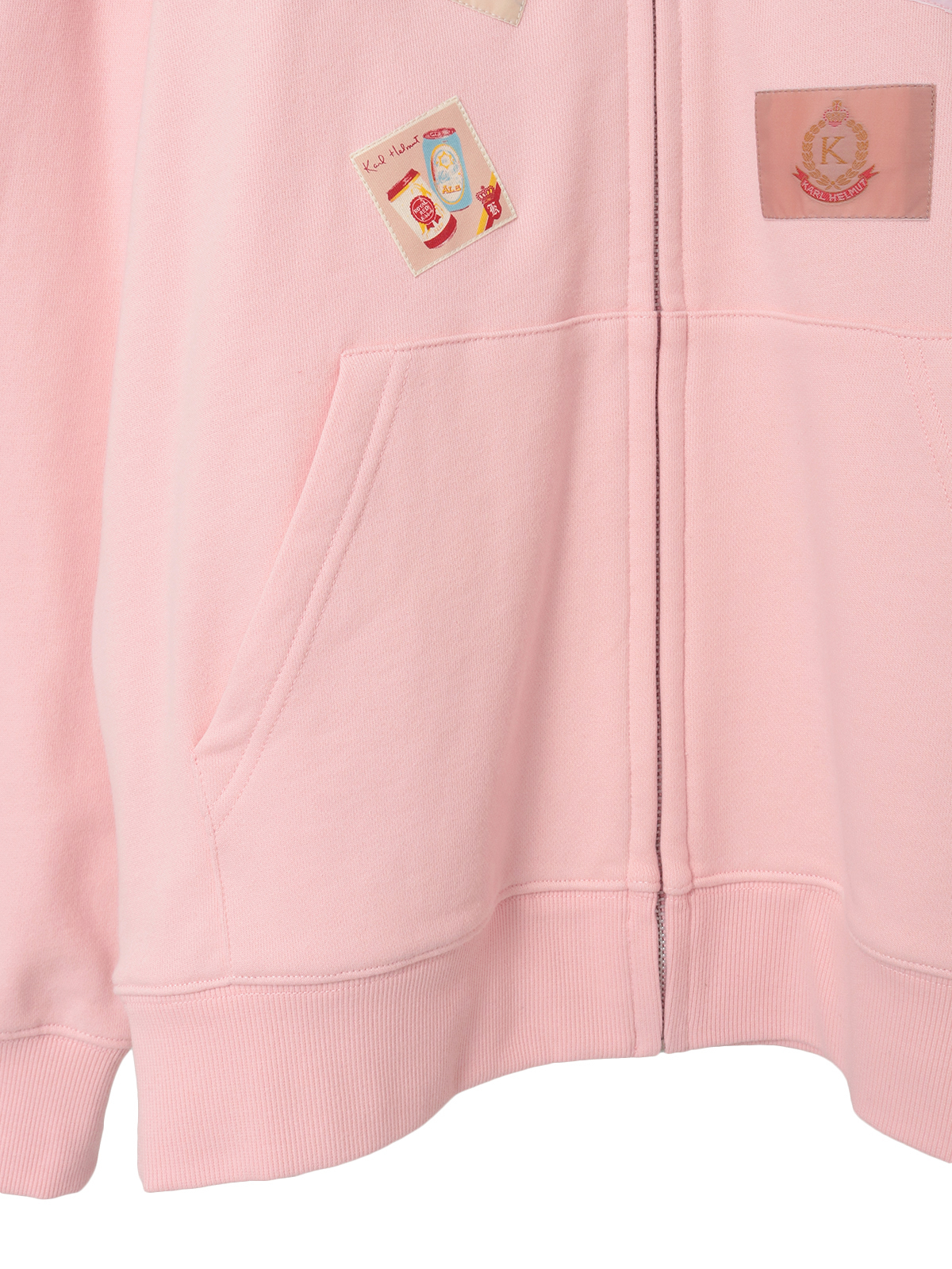 リボンししゅう　新品未使用タグ付き　PINK HOUSE パーカー リボンししゅう様専用】ピンクハウス ジップパーカー トラベリング