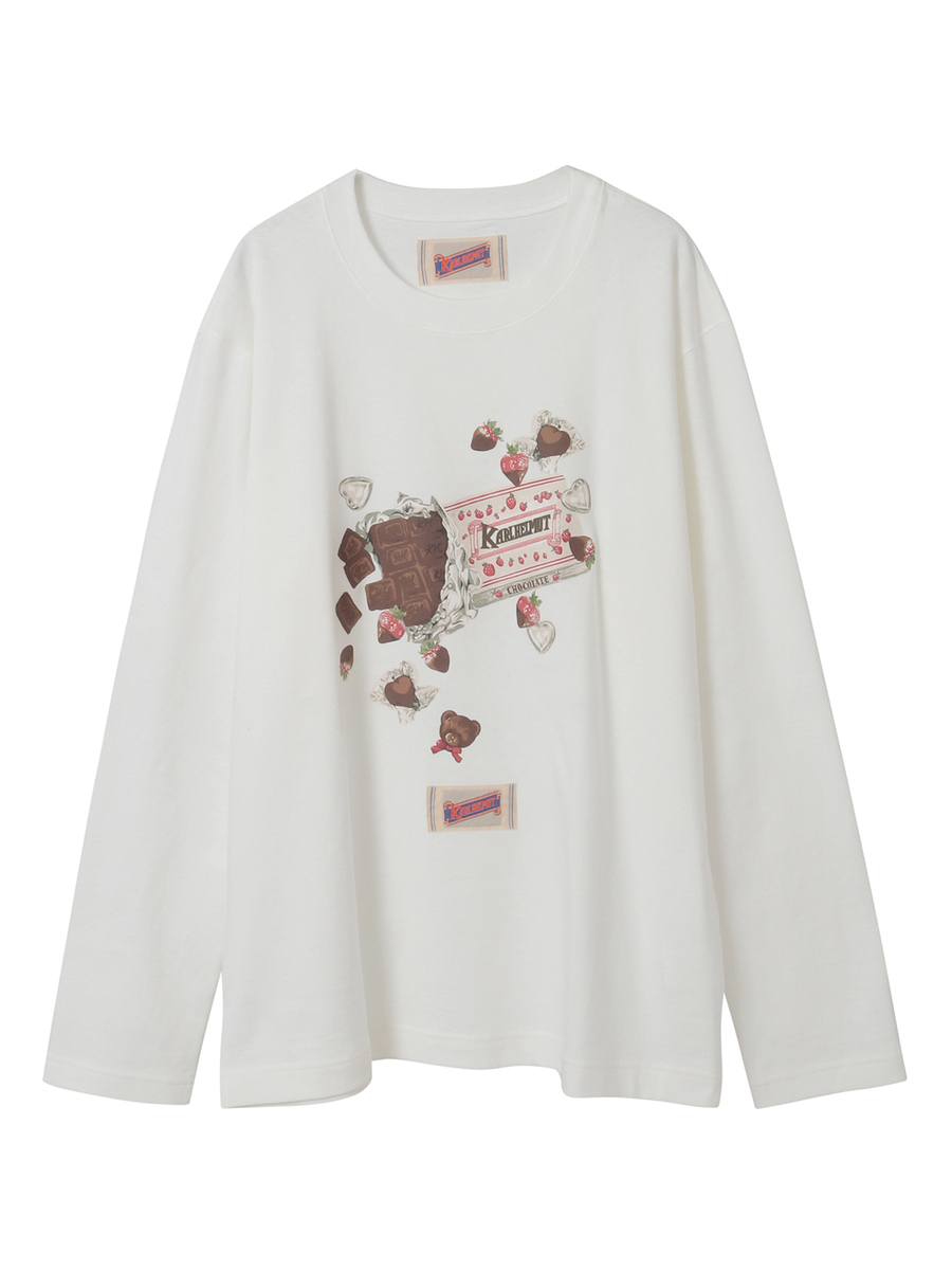 スウィートメモリーズプリントカットソー 詳細画像 オフ 1