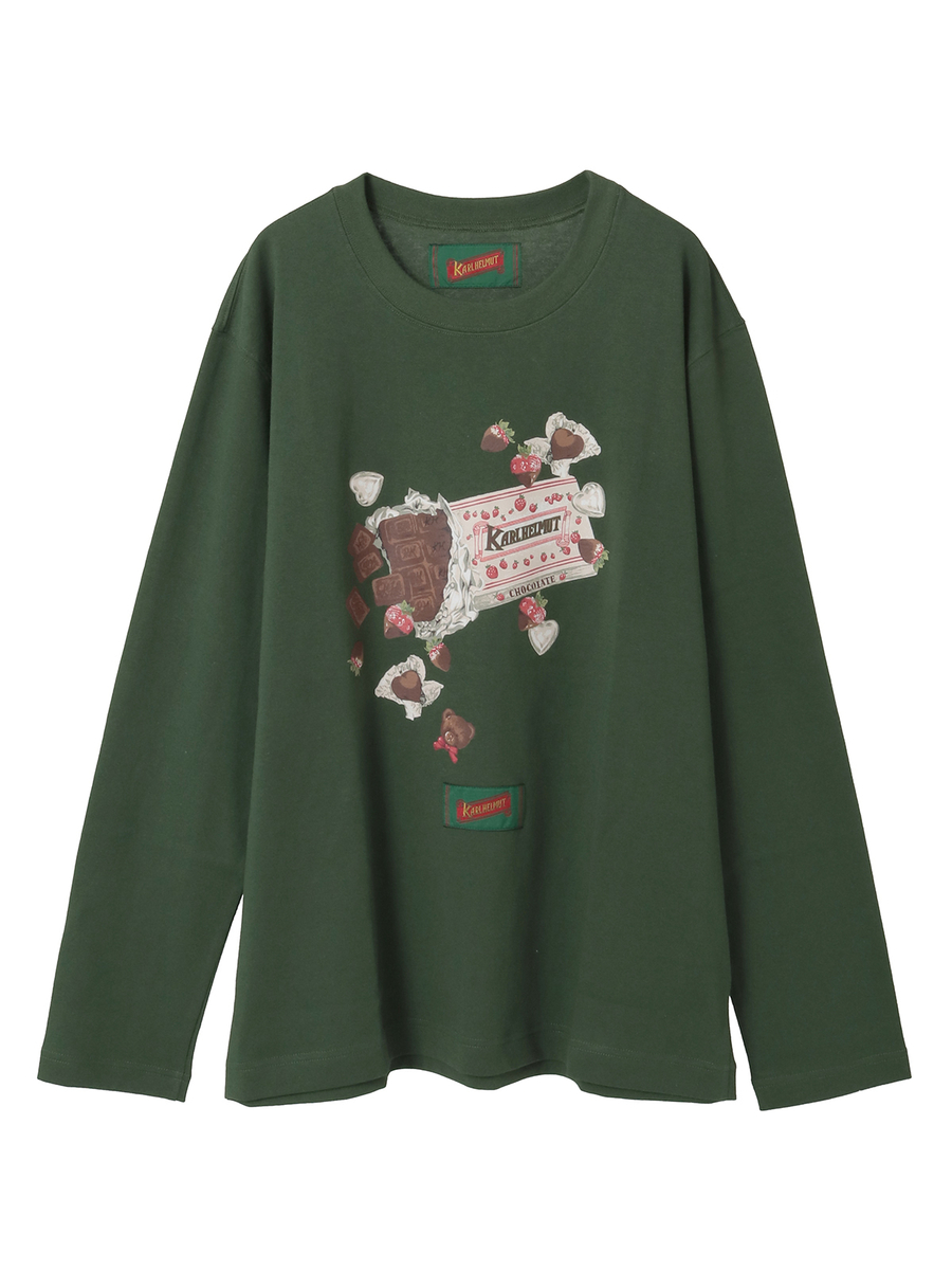 スウィートメモリーズプリントカットソー 詳細画像 グリーン 1