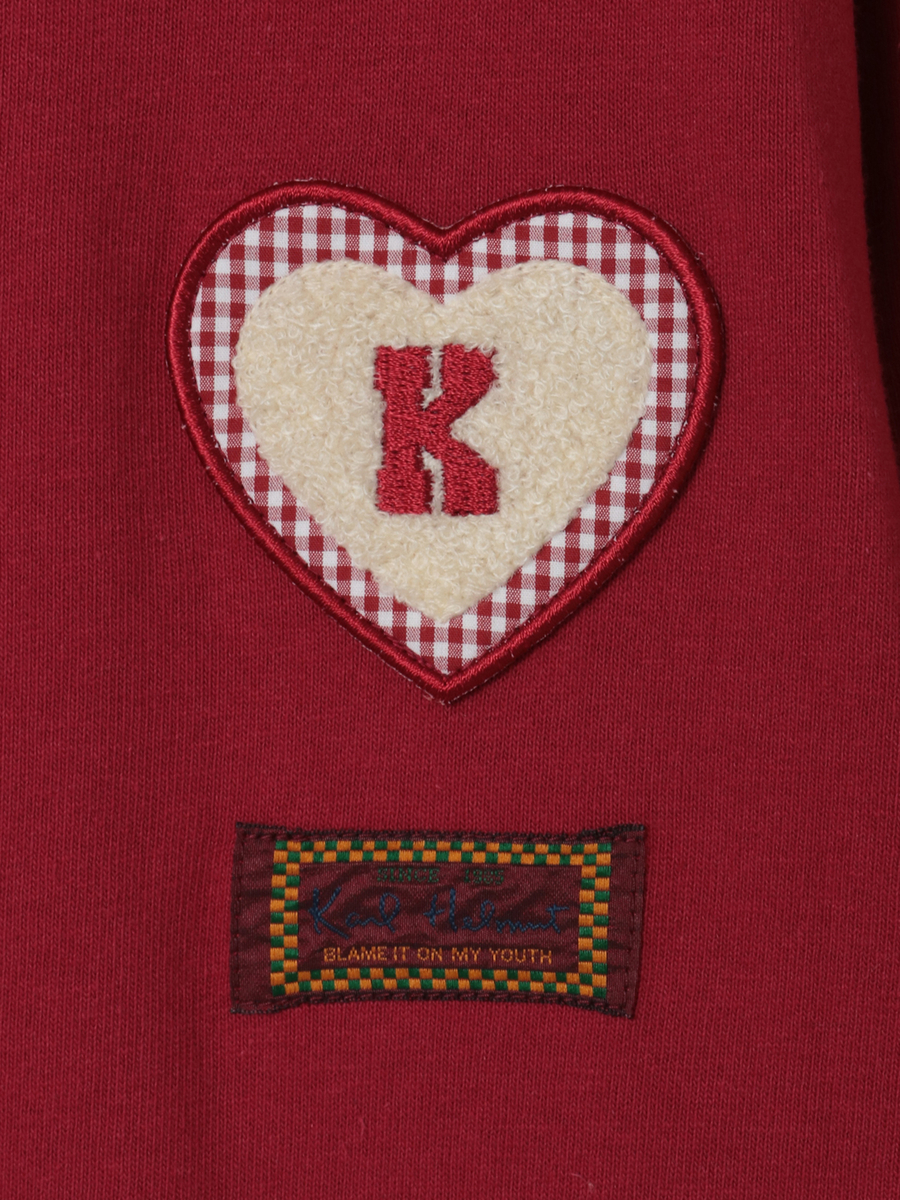 ハートワッペン使いカットソー 詳細画像 ブラック 8