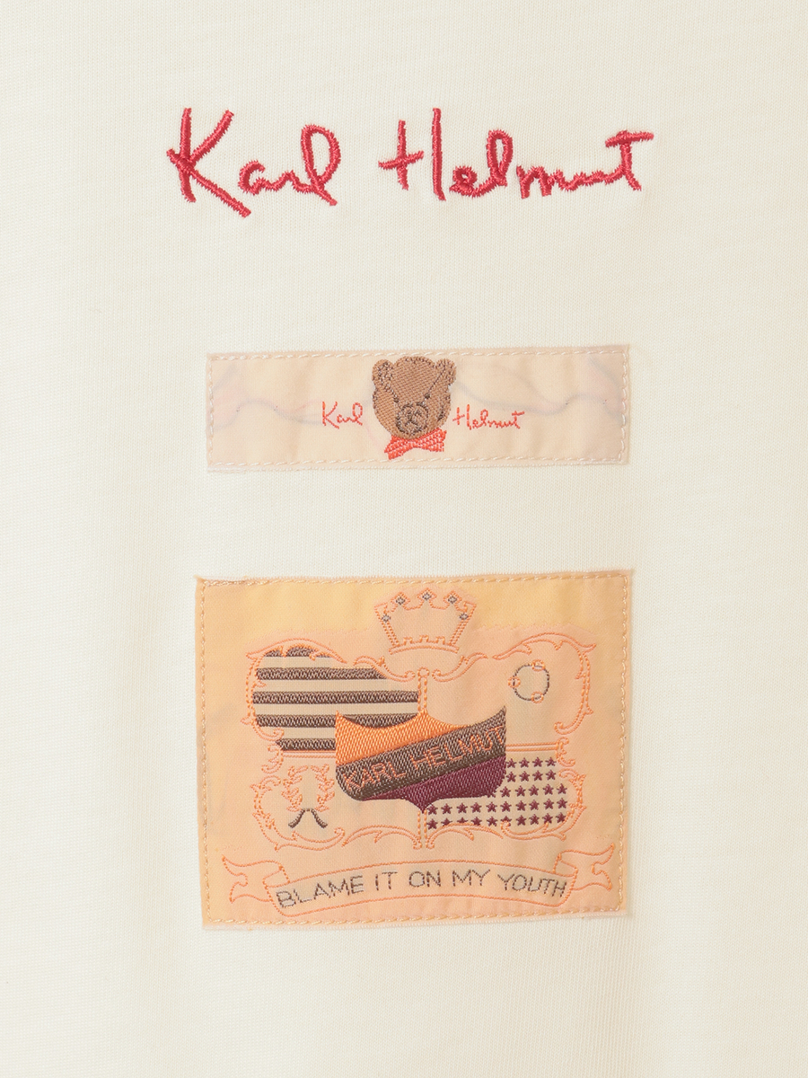 ボーダー袖使いレイヤード風カットソー 詳細画像 キナリ 10