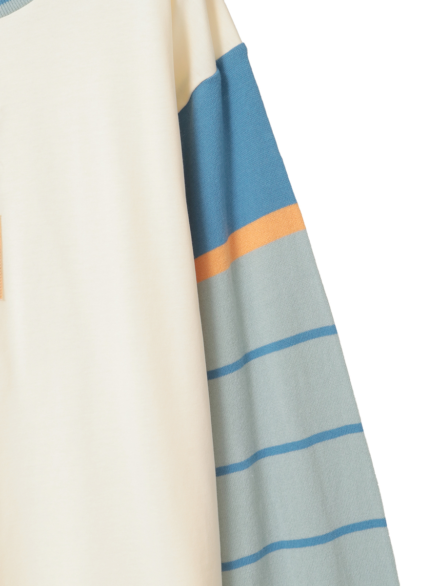 ボーダー袖使いレイヤード風カットソー 詳細画像 キナリ 11