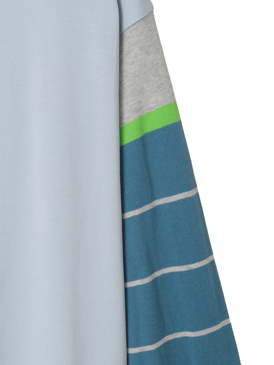 ボーダー袖使いレイヤード風カットソー 詳細画像 キナリ 7