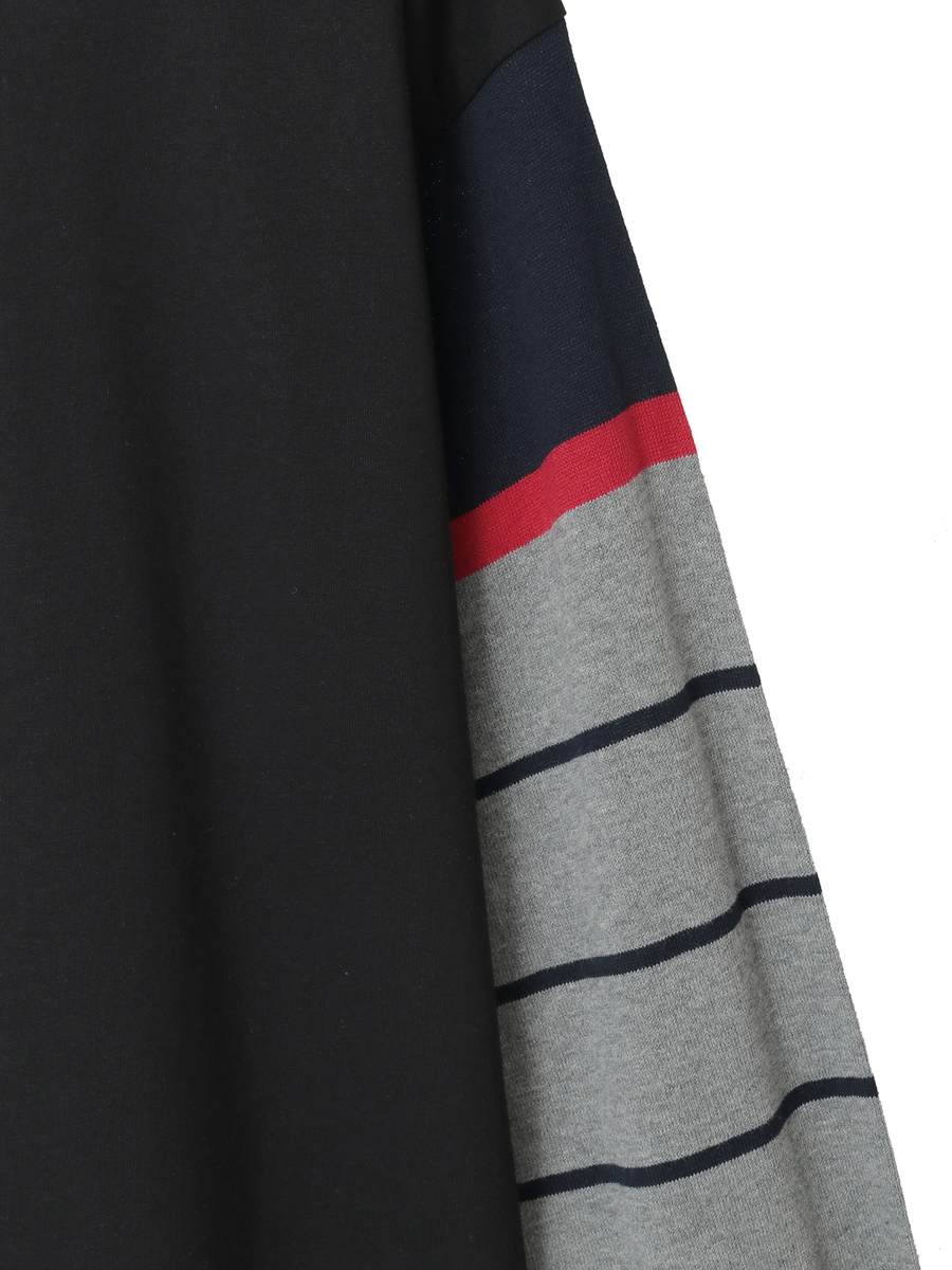 ボーダー袖使いレイヤード風カットソー 詳細画像 キナリ 9