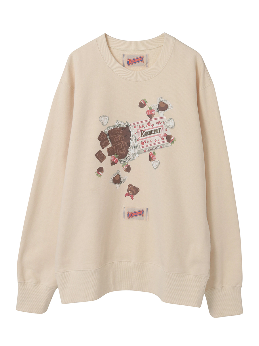 スウィートメモリーズプリントトレーナー 詳細画像 オフ 1