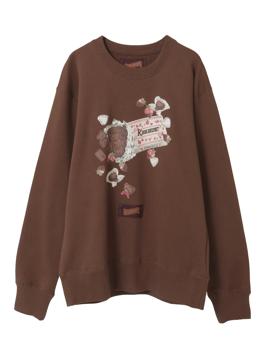 スウィートメモリーズプリントトレーナー 詳細画像 チョコレート 1