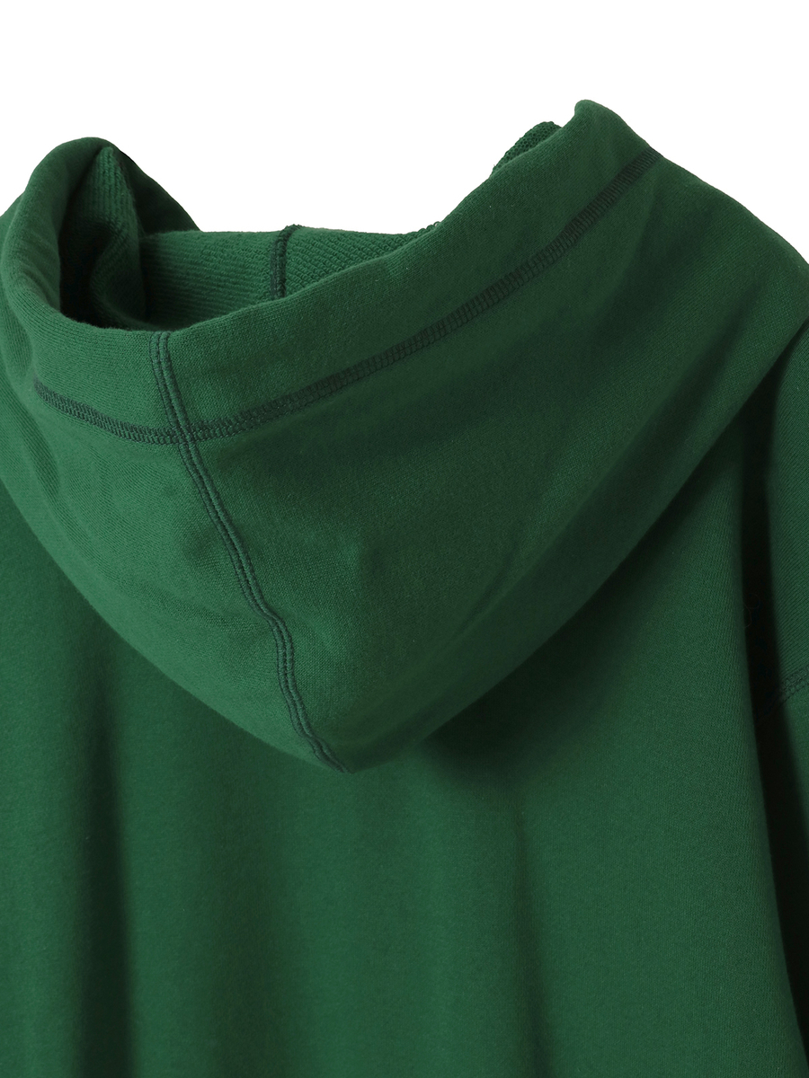 ロゴアップリケ使いフード付きトレーナー 詳細画像 グリーン 8