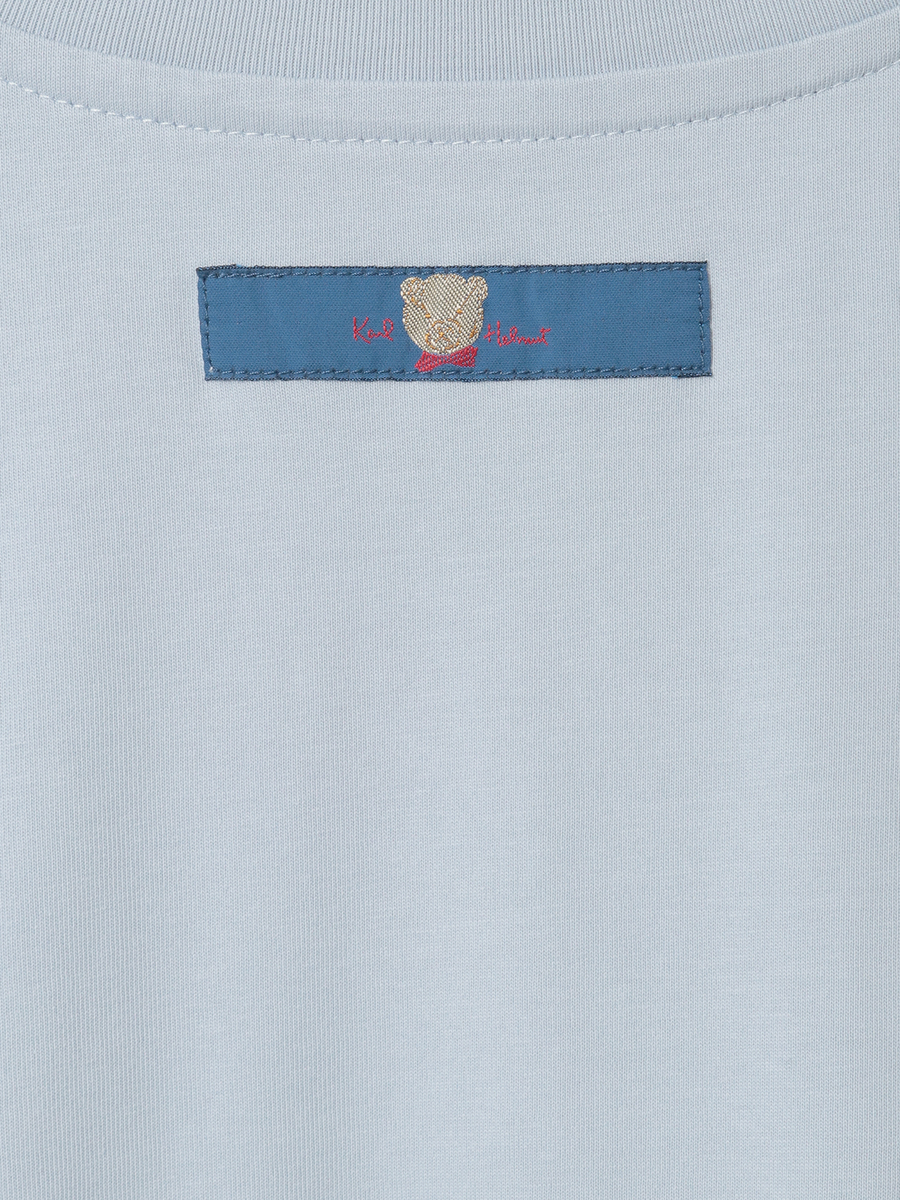 くまプリントポケット付きTシャツ 詳細画像 ブルー 8