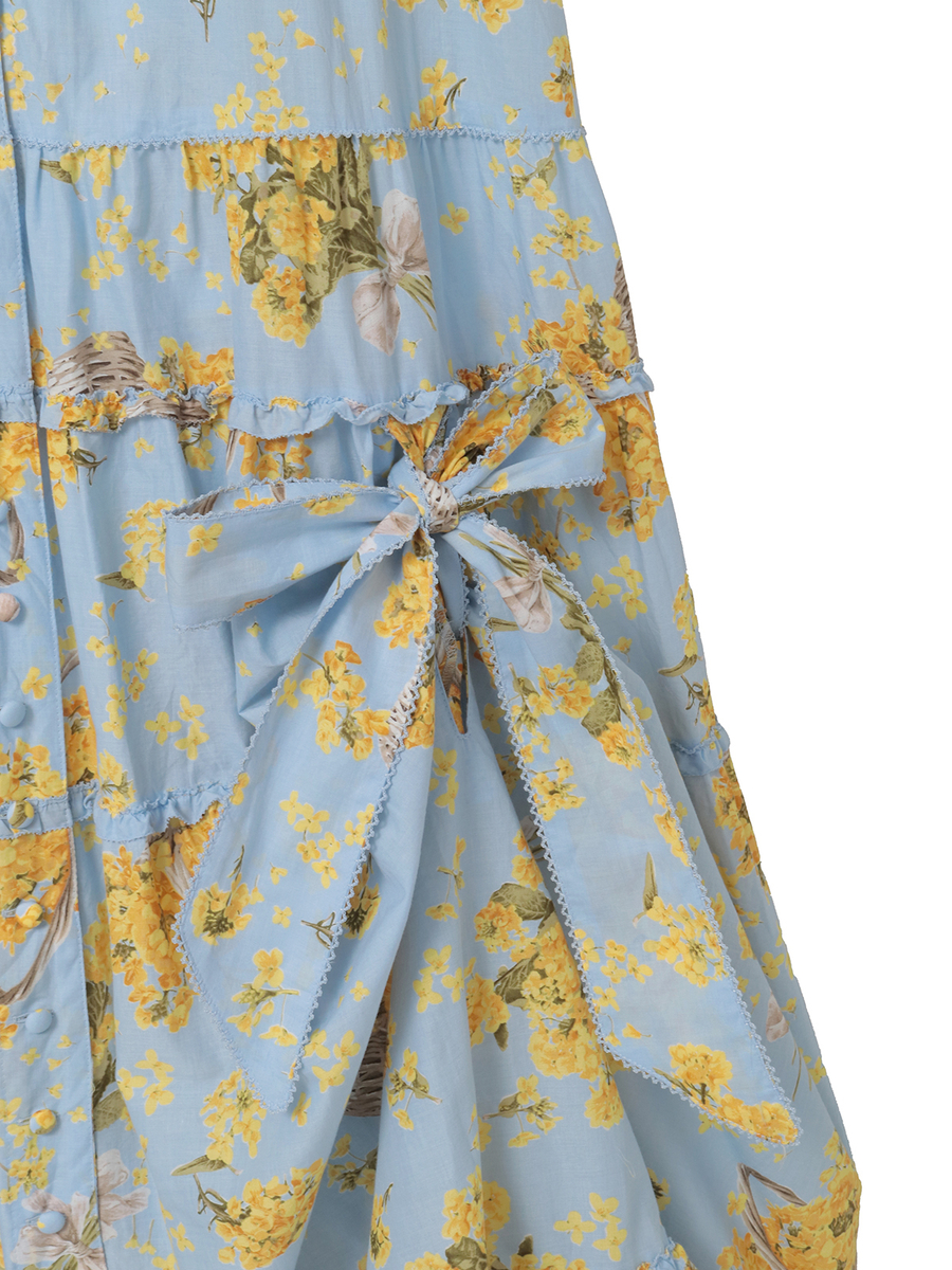 なのはなプリントワンピース 詳細画像 ミントグリーン 11