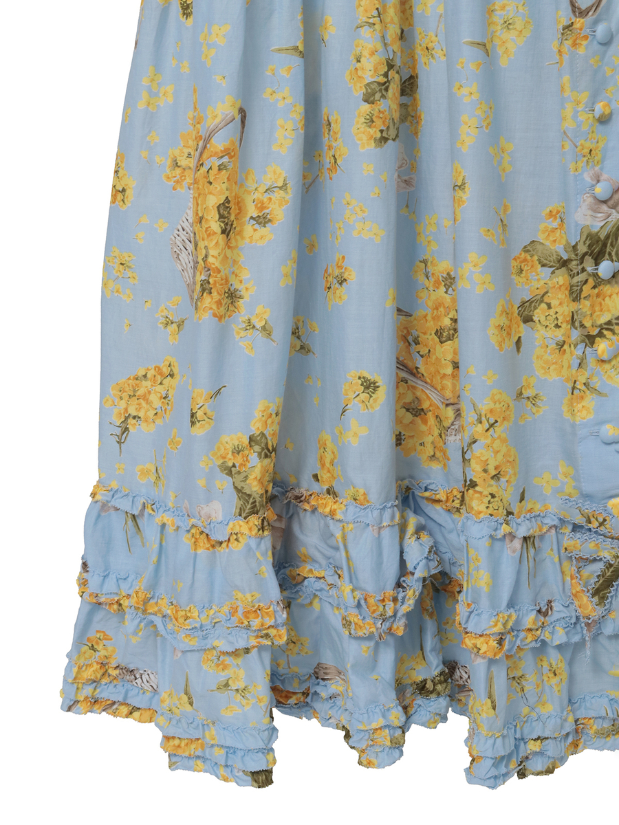 なのはなプリントワンピース 詳細画像 ミントグリーン 12