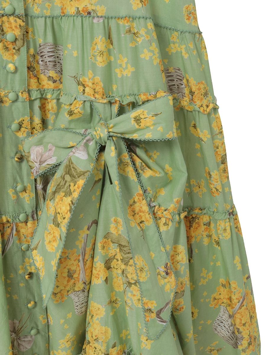 なのはなプリントワンピース 詳細画像 ミントグリーン 13