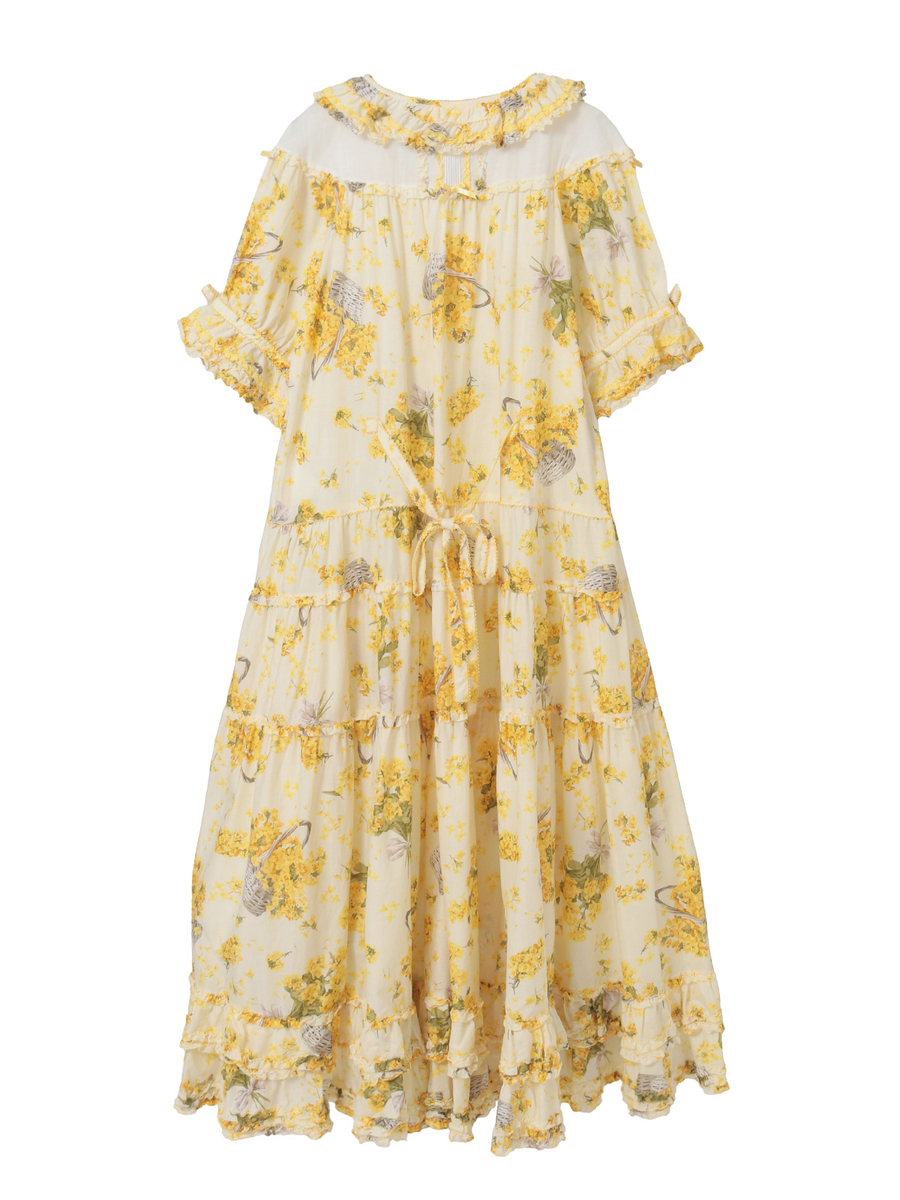 なのはなプリントワンピース 詳細画像 ミントグリーン 2