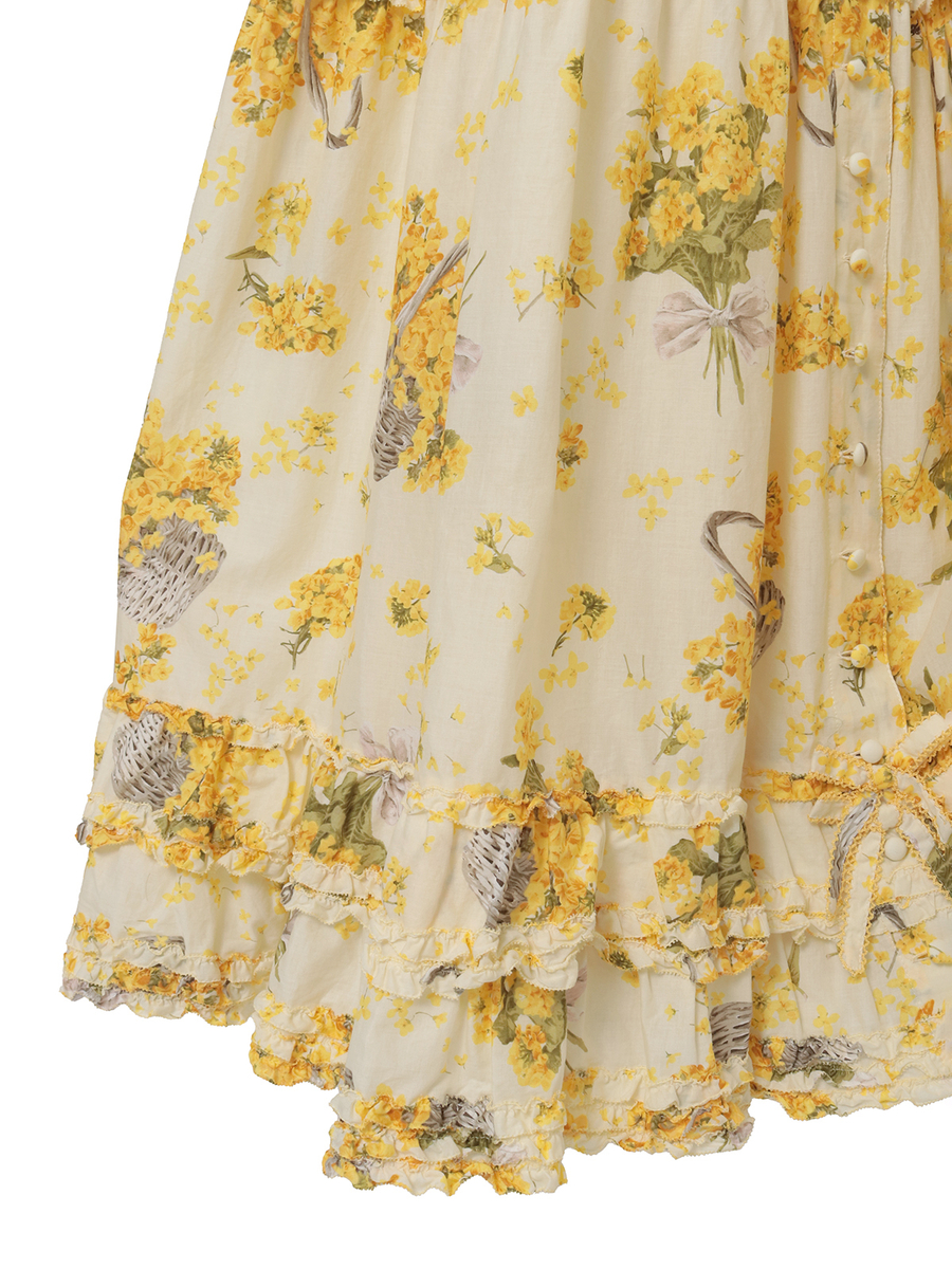 なのはなプリントワンピース 詳細画像 ミントグリーン 5