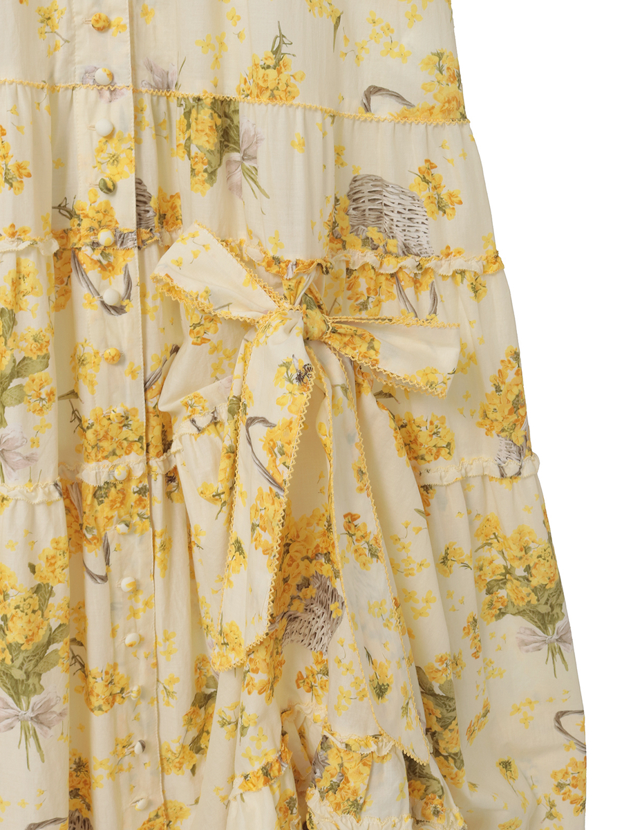 なのはなプリントワンピース 詳細画像 ミントグリーン 6