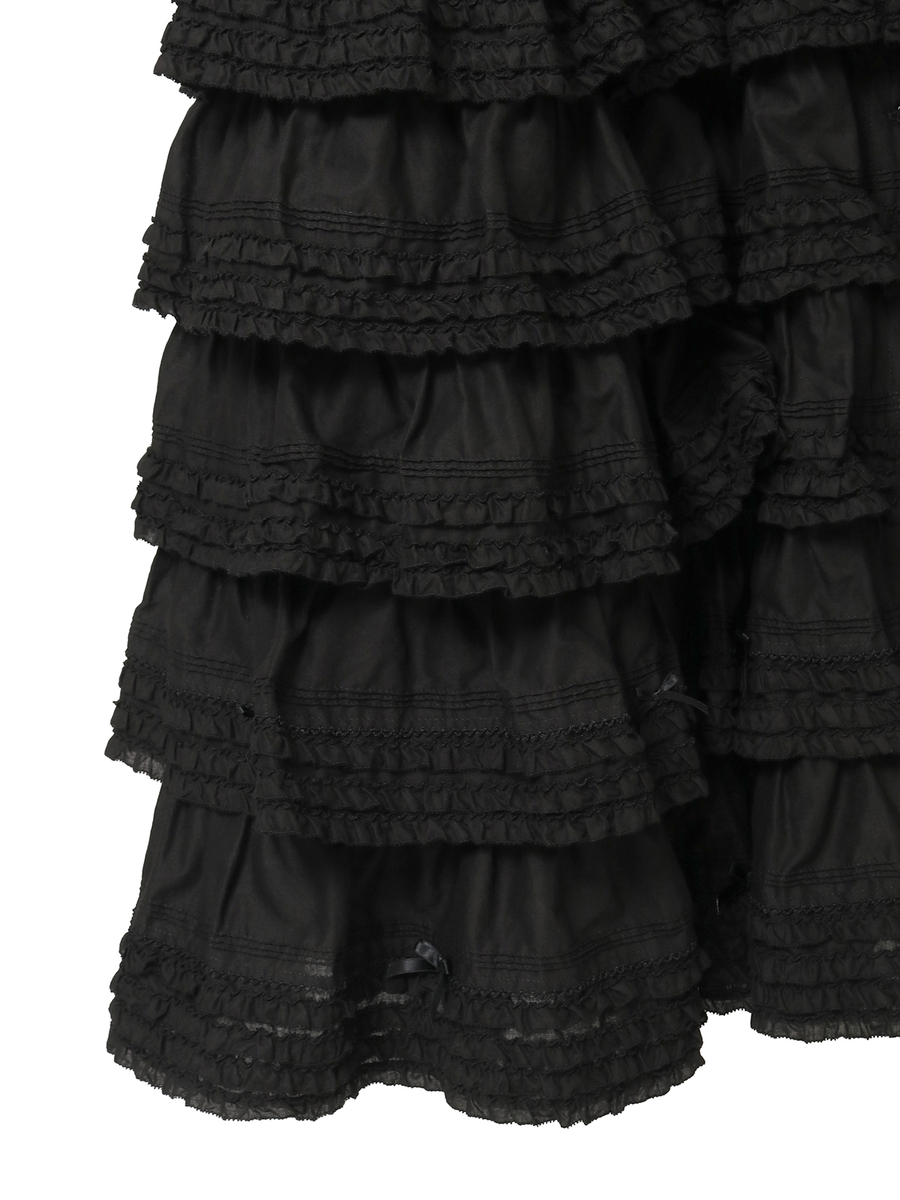 たくし上げリボン付きワンピース 詳細画像 クロ 9