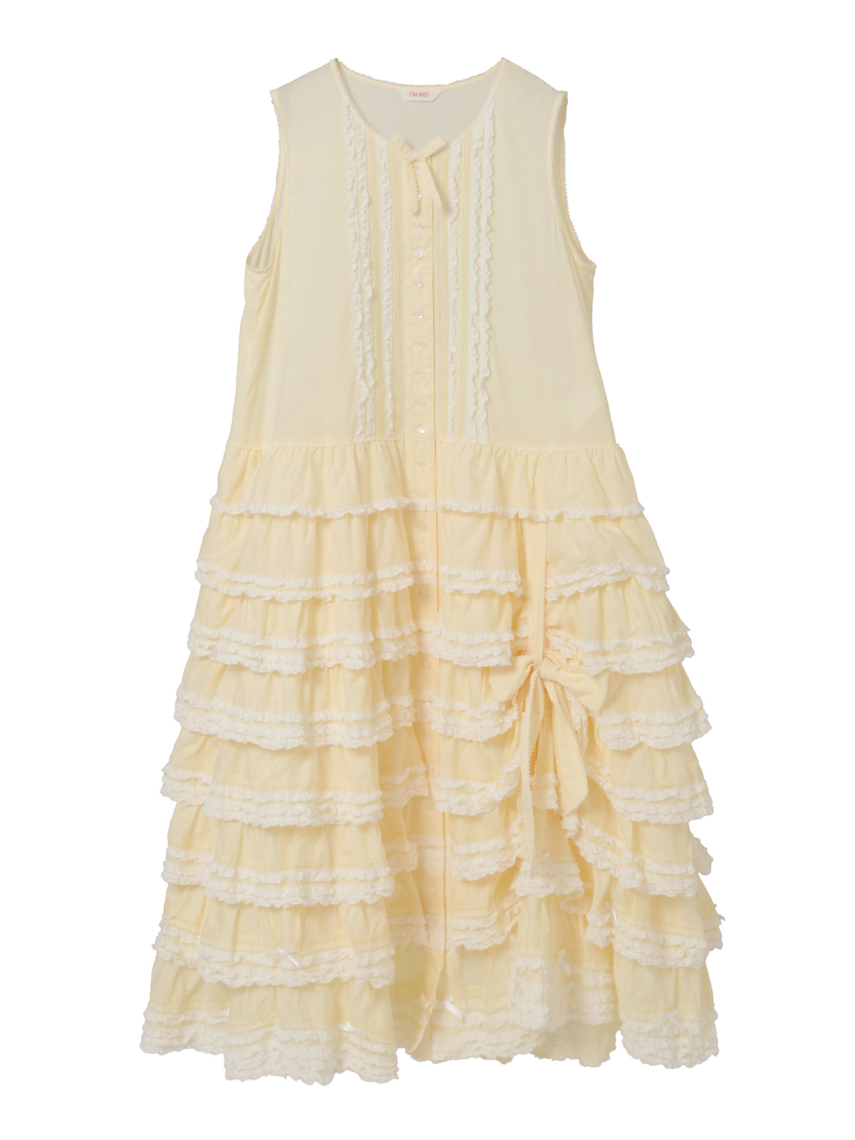 たくし上げリボン付きワンピース｜ピンクハウスオフィシャルオンライン