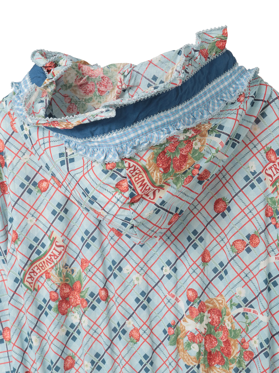 苺リースプリントパッチワークワンピース 詳細画像 シャンパン 11