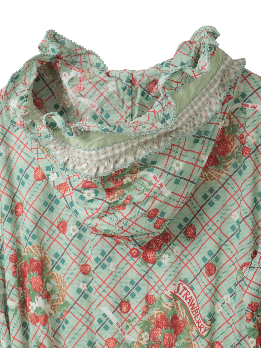 苺リースプリントパッチワークワンピース 詳細画像 シャンパン 13
