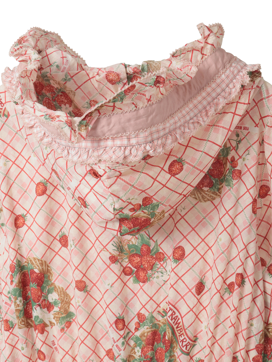 苺リースプリントパッチワークワンピース 詳細画像 シャンパン 7