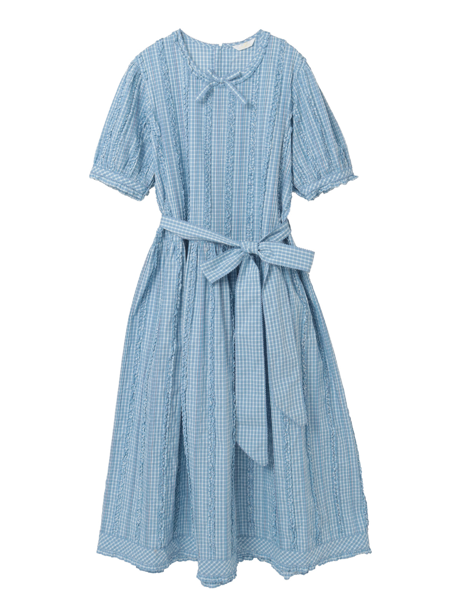 オリジナルチェックワンピース 詳細画像 ピンク系 1