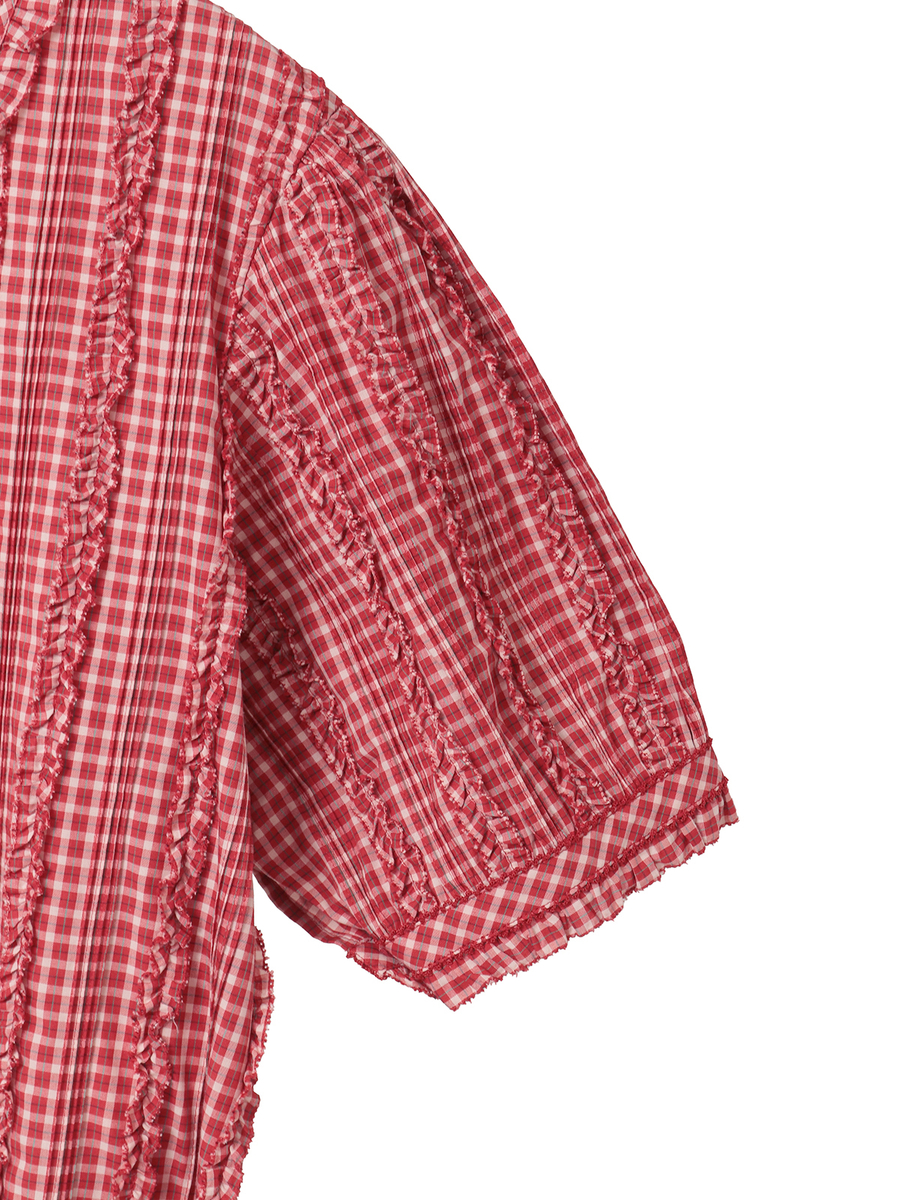 オリジナルチェックワンピース 詳細画像 ピンク系 10