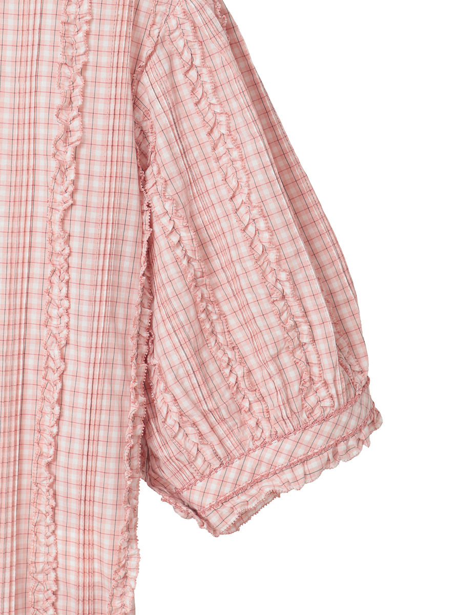 オリジナルチェックワンピース 詳細画像 ピンク系 11